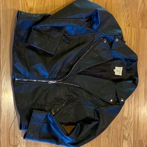 Black Faux Leather Jacket